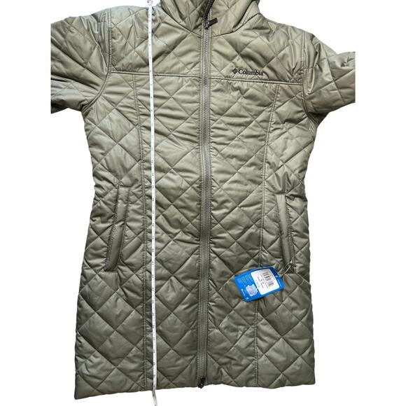 Columbia Women's Copper Crest Long Jacket NWT GREEN SIZE S - Picture 11 of 11